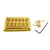 Adjustable 6 String Guitar Bridge with Wrench & Screws Metal Fixed Top Load Guitar Tailpiece Guitar Fixed Bridge