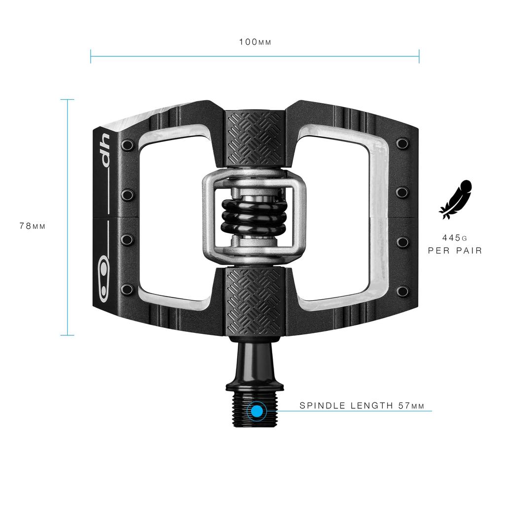 CRANK BROTHERS Bicycle Pedal MALLET DH Binding Pedal Black 574646 574621