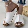 Fashion Sandals Shoes Women Summer Platform Shoes Woman Slip On Walking Shoes Wedge Women's Sandals Retro Woman Slippers Female Footwear