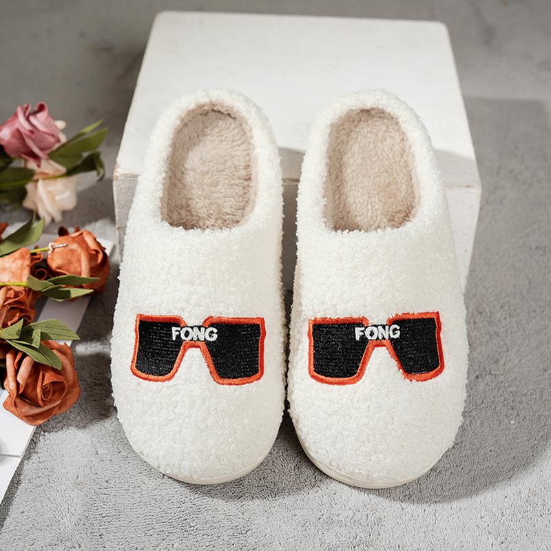 

Fashion Fashion Women s Slippers Home Winter Luxury Designer Woman Shoes Sunglasses Fuzzy Fur Slides Flat Casual Indoor Fluffy Footwear 44-45 белый