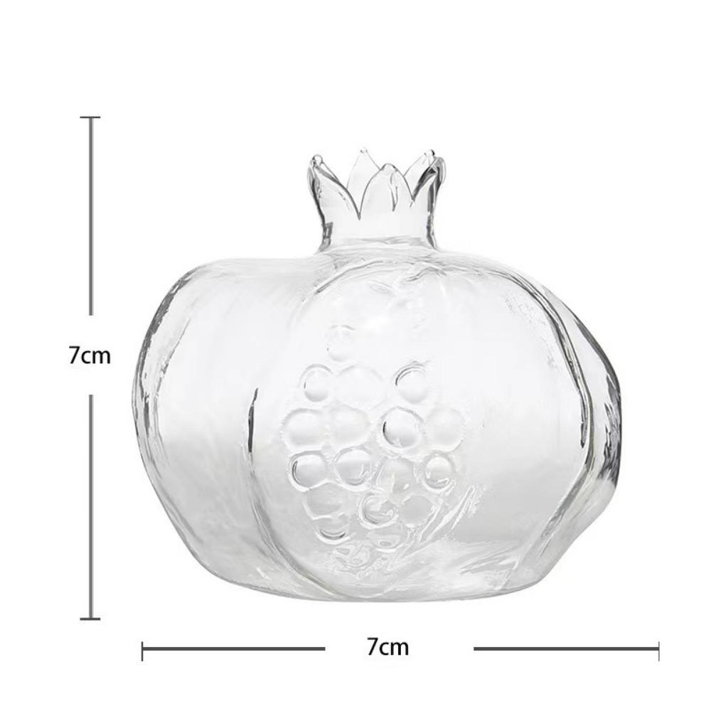 

Creative and Minimalist Red Glass Pomegranate Glass Vase Hydroponic Planter Vase for Wedding Party Home Table Decor Holiday Gift