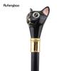 Black Golden Cat Gentleman Kitten Walking Cane Fashion Walking Stick Gentleman Crosier Knob Walking Stick 93cm