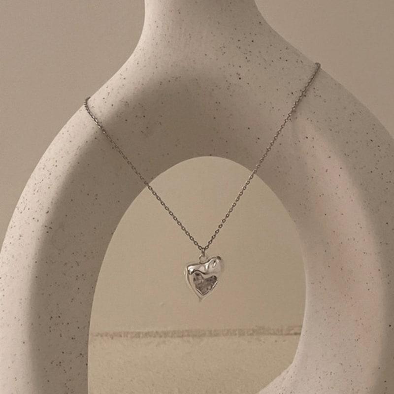 ELYONA ELA 11 Halsband Metallhjärta Halsband