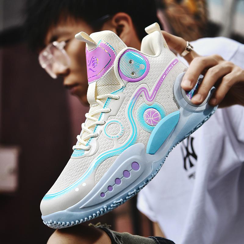 Basketball Shoes Men's plus Size Four Seasons Couple's Combat Sports Basketball Shoes Basketball