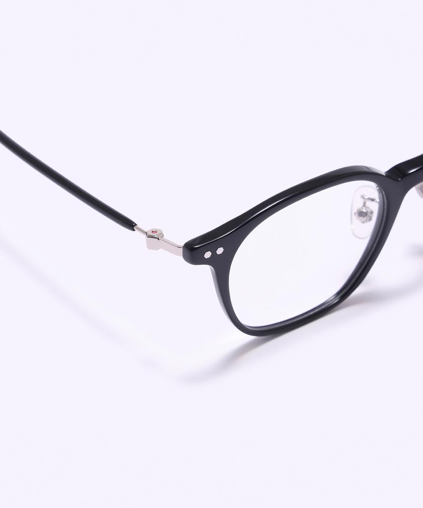 Alloaiweeo [Silverbite] Sbg7606 0909G Hd Acetate Ultra-Lightweight High-Density Acetate Black Square Eyeglass Frame Blue Light Lens Selection