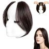 2Pcs Hair Topper for Women Thin Hair, Front Hair Patch for Women, Hair Patch for Women Thin Hair, Lightweight & Breathable Design, Brown Black