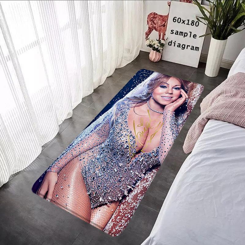 Floor Mat Non-slip Foot Rug for Entryway M-Mariah Carey Hallway Carpet Kitchen Water Adsorbed Rugs Soft Bedside Mats Home Decor