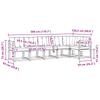 Outdoor Sofa Set with Cushions 6 pcs Natural and Cream