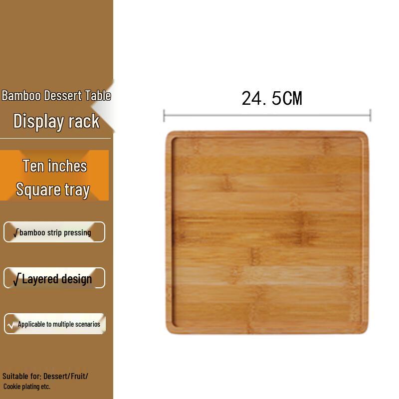 Homeglen Bamboo & Wood Dessert Display Stands