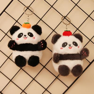 Persimmons and Persimmons Panda Pendant Plush Bag Keychain Pendant Doll Panda Doll Souvenirs Around Men and Women