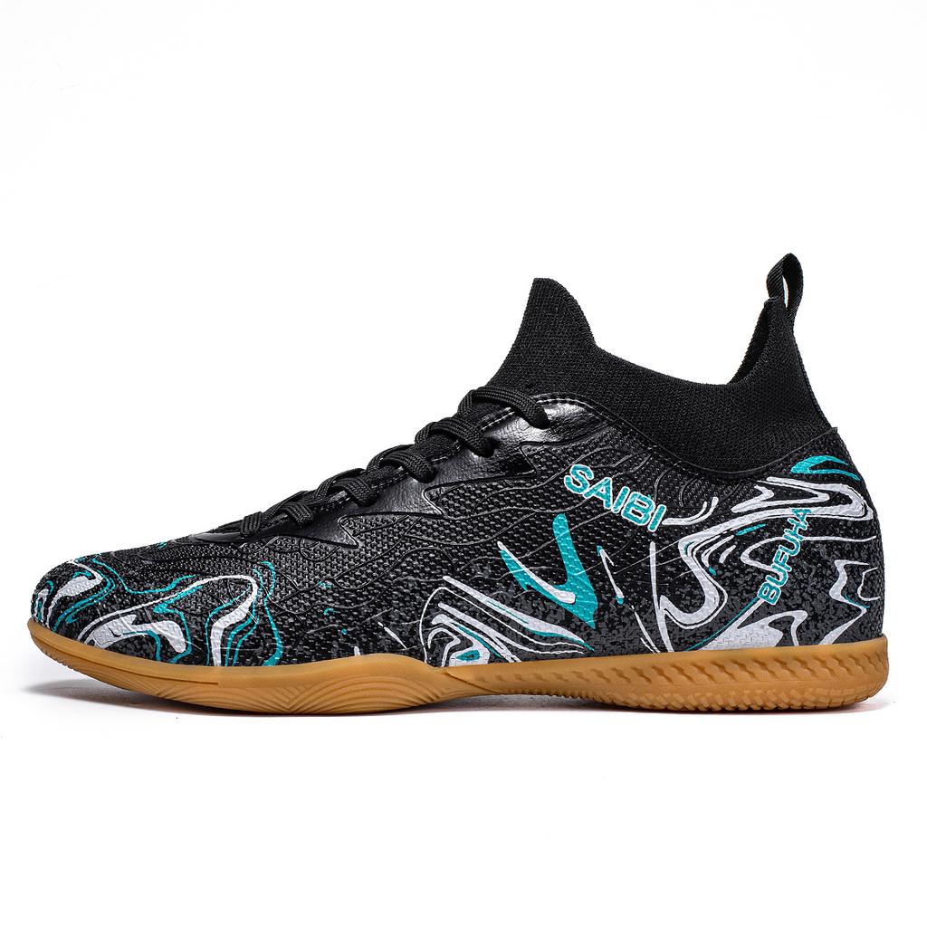 2025 graffiti color scheme boys and girls youth beef tendon sole football shoes indoor futsal football shoes