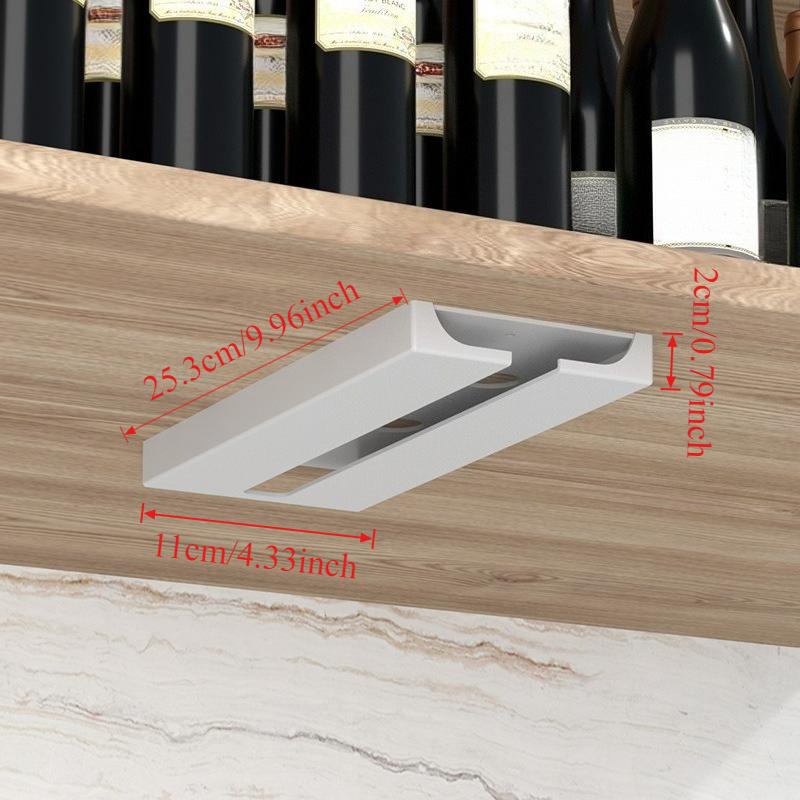 Non-drilled Bar Wine Glass Rack Cup Holder in Kitchen and Dining Room Upside-down Racks for Household Wine Glasses Organizador
