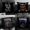 PPantera Music Band Cushion Cover Natural Linen Organic Fabric DoubleSided Printing Sofa Home Decor Gift Pillow Case