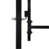 Vidaxl Garden Gate, Steel, 1.5 X 4 M, Black