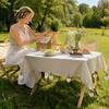 Table Cover Weight Stone Clip Heart Marble Clip Love with Metal Tablecloth Weight Outdoor Party