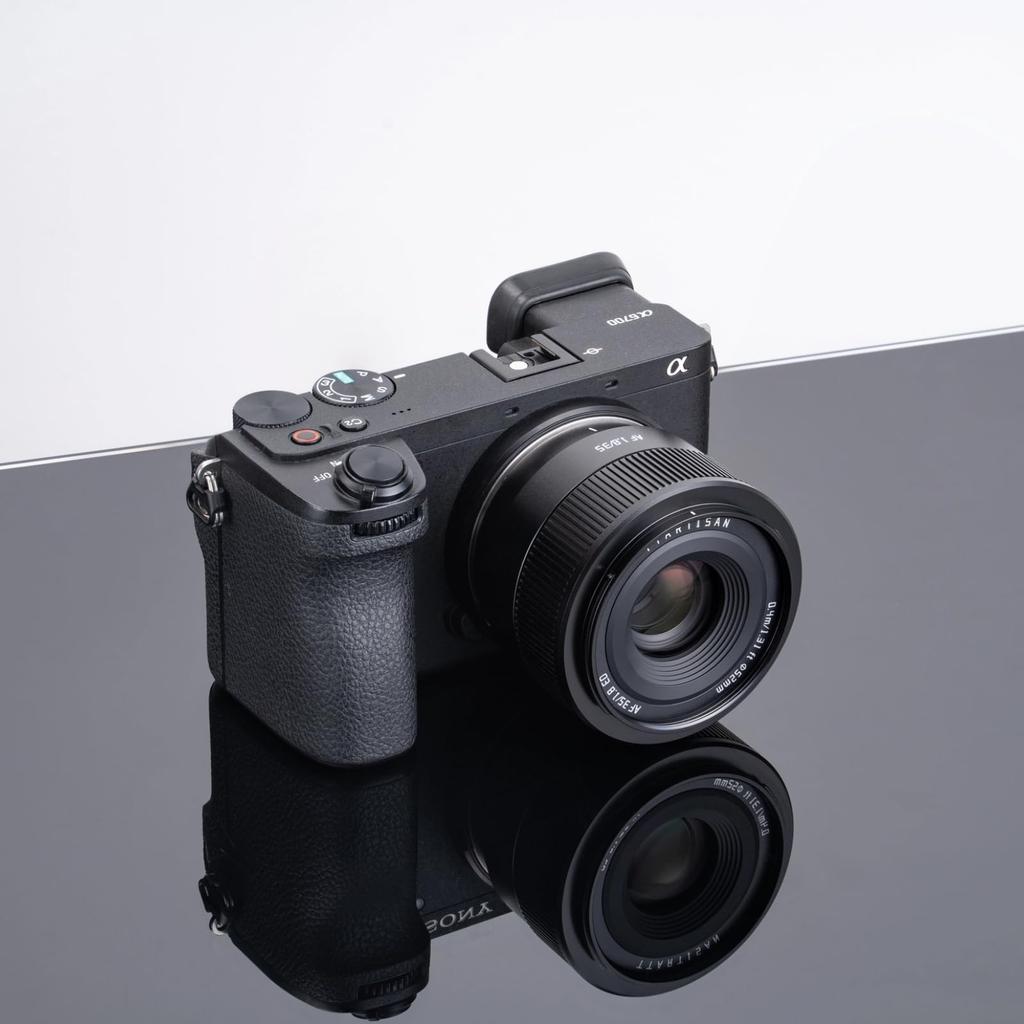 TTArtisan AF 35mm II Sony E prime large interchangeable Meisho Kogaku warranty f/1.8 E-mount lens, compatible, lens, aperture, lens, black, (2-year