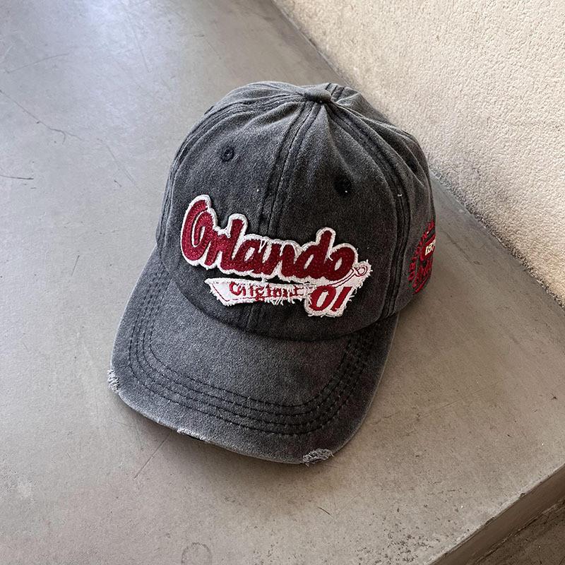 Classic Retro Baseball Cap With Wornin Look For Casual Streetwear And Sun Protection чёрный