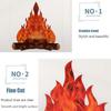 Fire Party Decor Torch Halloween Decoration Artificial Bonfire Paperboard Campfire Cardboard Flame