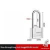 1 Pcs High Security Stainless Steel Keyed Alike Padlocks Cut Resistant Shackle For Gates Lockers Warehouse