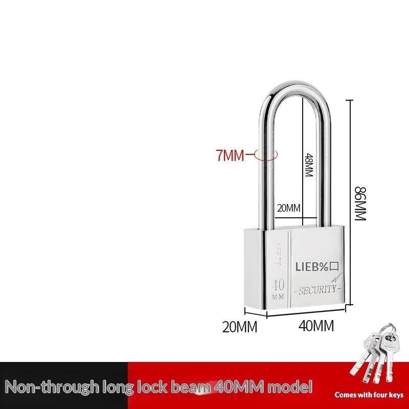 1 Pcs High Security Stainless Steel Keyed Alike Padlocks Cut Resistant Shackle For Gates Lockers Warehouse