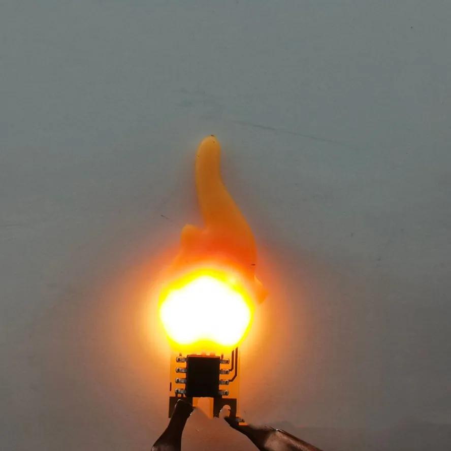 

3 В свечи вспышка Edison Flame LED нить накаливания светодиод COB 2200K диод DIY свеча день рождения украшение лампочки аксессуары