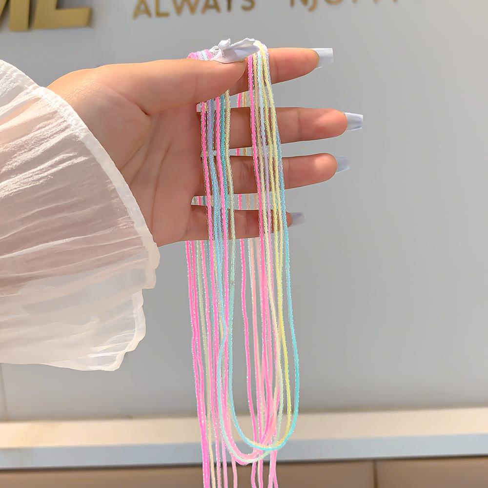 Rainbow Braided Headband & Hair Tie for Women and Children