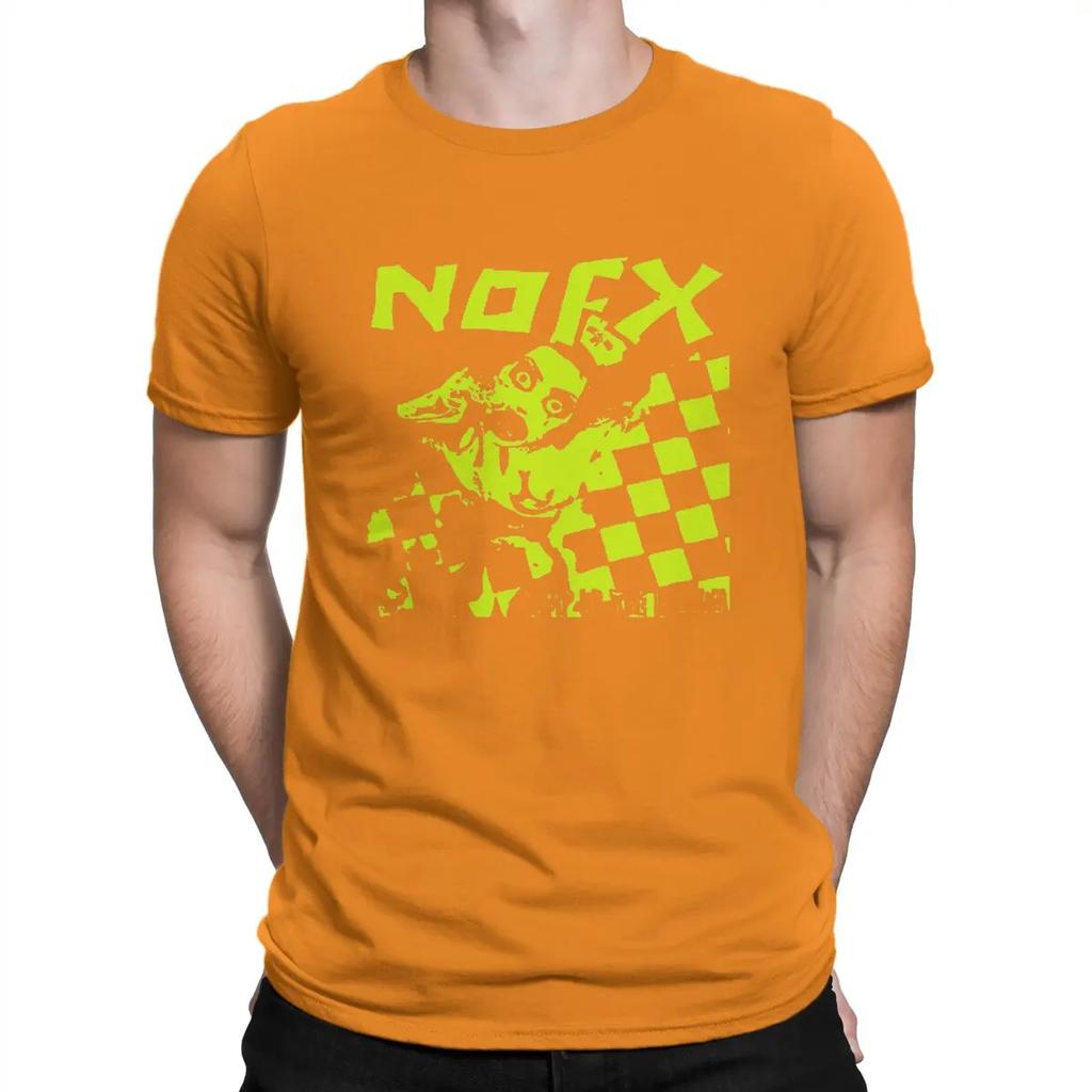 Pump Up T-Shirt Men N-Nofx Creative 100% Cotton Tees Crew Neck Short Sleeve T Shirts Printed Tops
