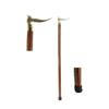 93.98 Cm Bird Walking Stick Brown and Brass Handle In Golden Natural Wood Unisex Cane