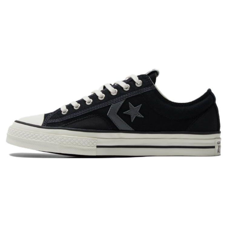 Converse Star Player 76 Simple Easy To Wear Retro Low Top Canvas Shoes Unisex Sneakers Black A06110C