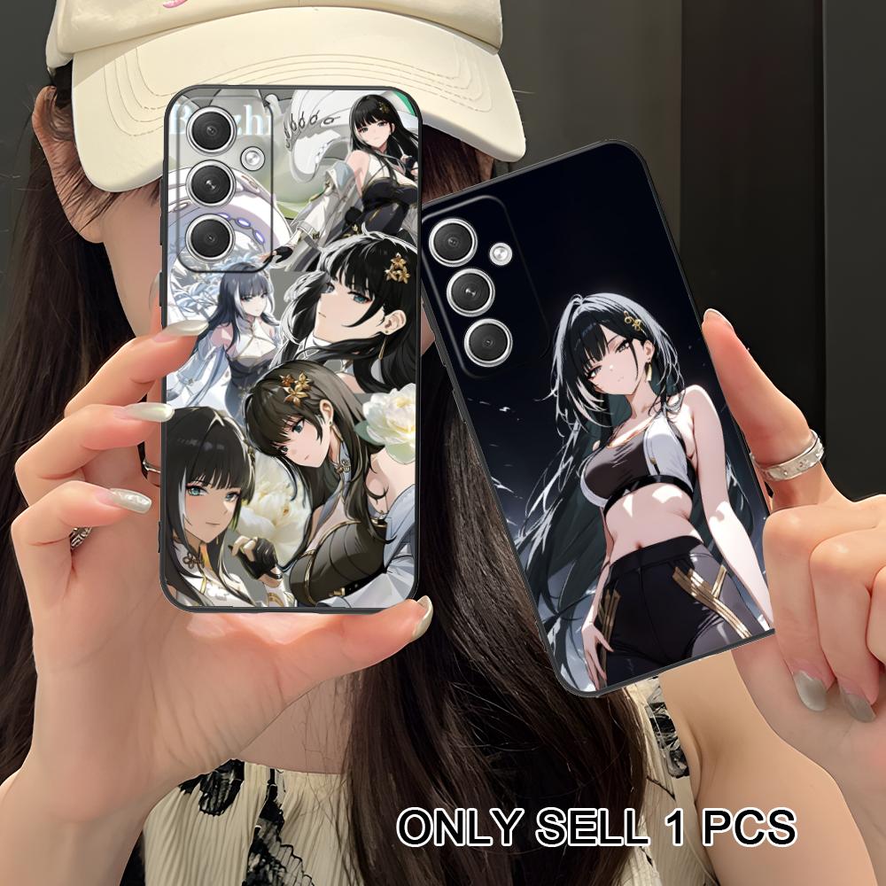 Wuthering Waves Baizhi Phone Case for Samsung Galaxy S26 S25 S24 S23 S22 S21 S20 Note20 Plus FE Ultra Soft TPU Shockproof Cover