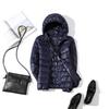 Ultra Light White Duck Down Jacket for Women Winter Warm Slim Hooded Short Coat Plus Size Outerwear Autumn