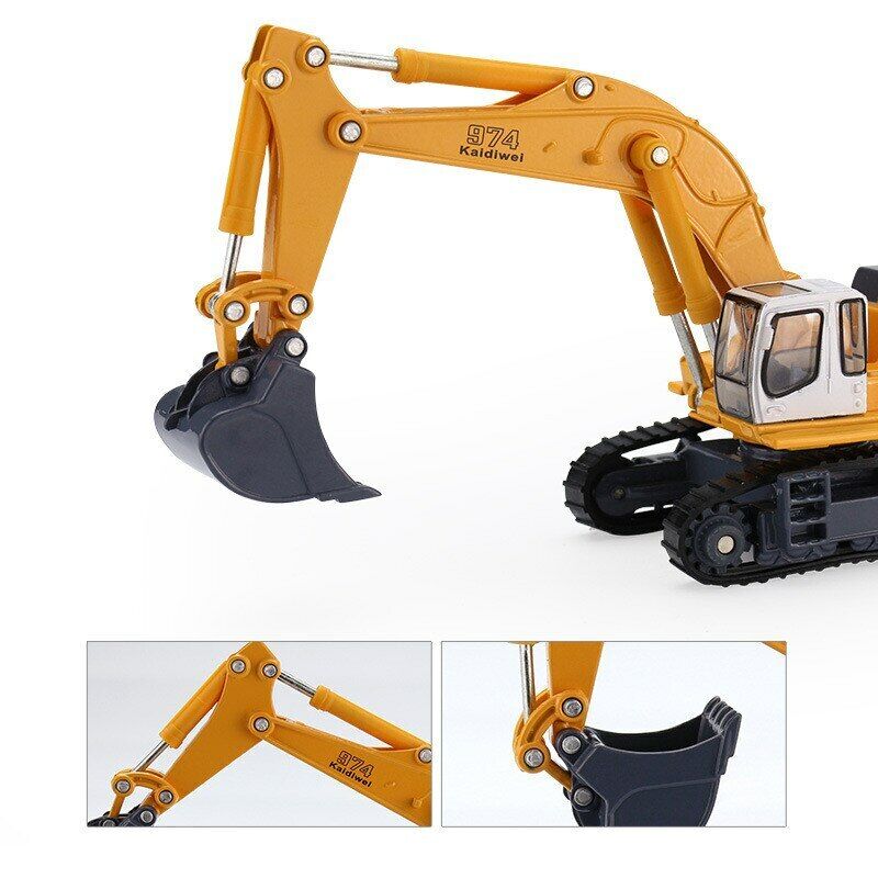 1/87 желтый экскаватор — фото 5