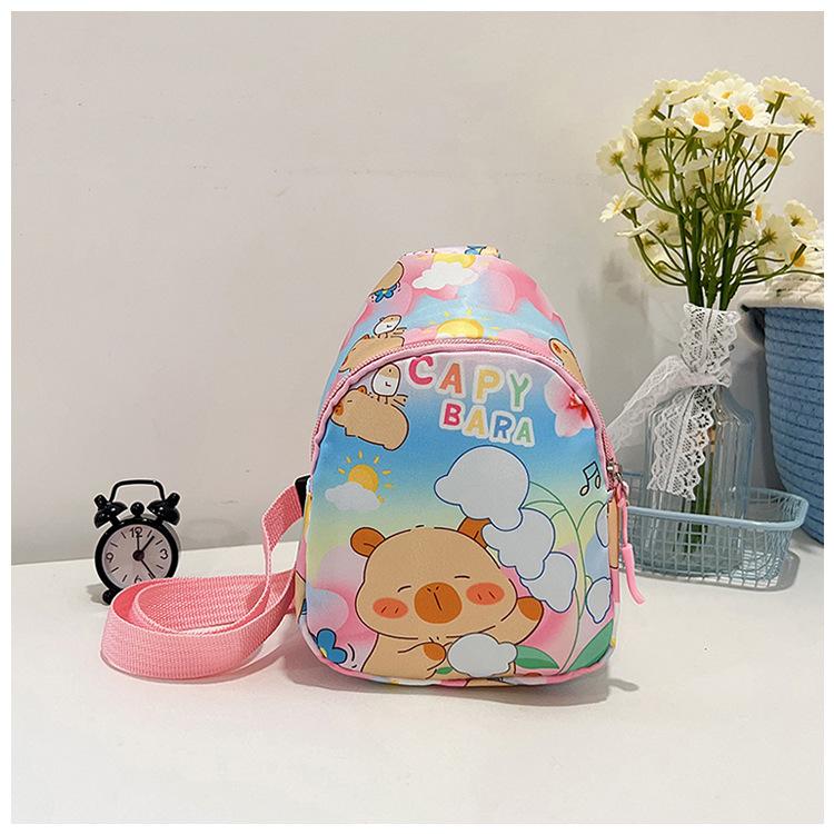 Cartoon Children's Breast Bag 2025 New Casual Change Bag Boys and Girls Outdoor Trendy Messenger Bag