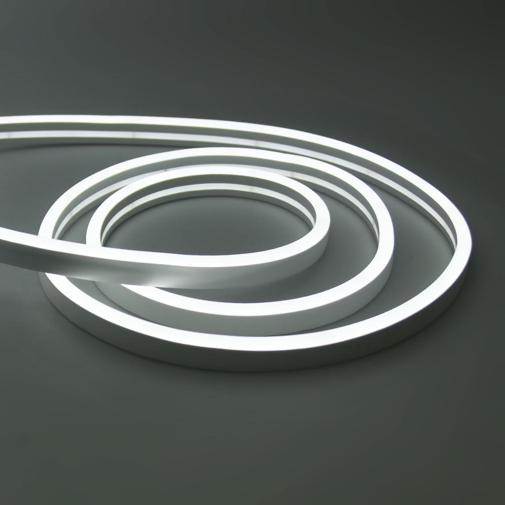 Solar Powered Neon Strip DC 24V IP67 Waterproof Warm/Cold White Flexible Ribbon Rope LED Light Outdoor Garden Decor Lamp
