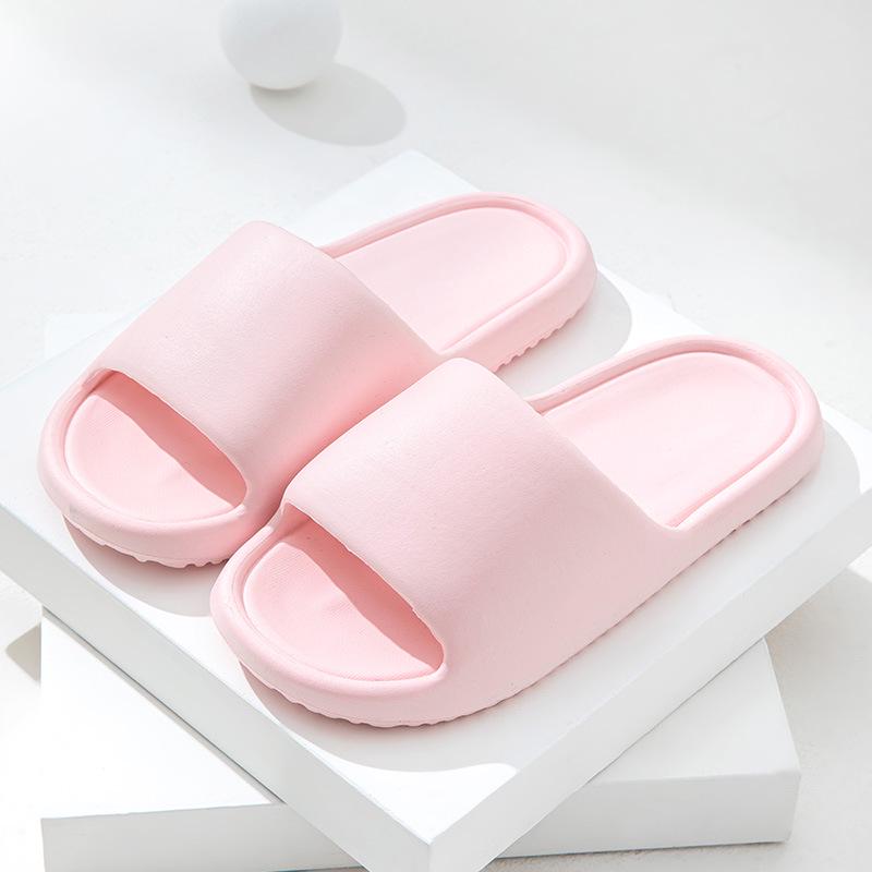 Summer Anti-Slip Thick Bottom Slippers for Couples: Trendy, Comfortable, and Cool for Home or Bathroom Use