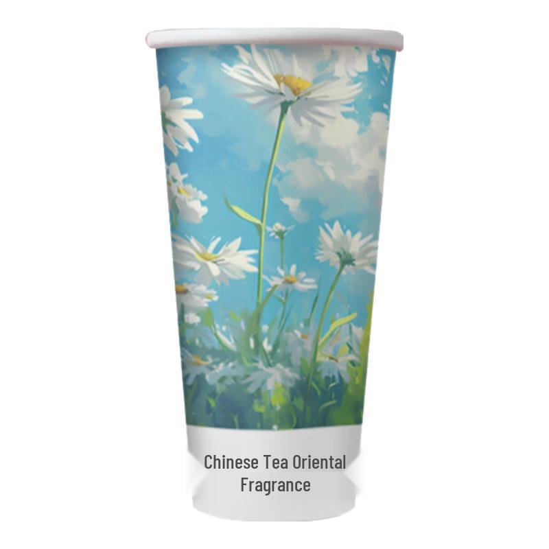 Disposable Double-Coated Beverage Cups with Lids