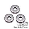Circle Flat Position Spacer Beads Alloy Blank Disc Bulk Beaded Jewelry Making Supplies For DIY Charm