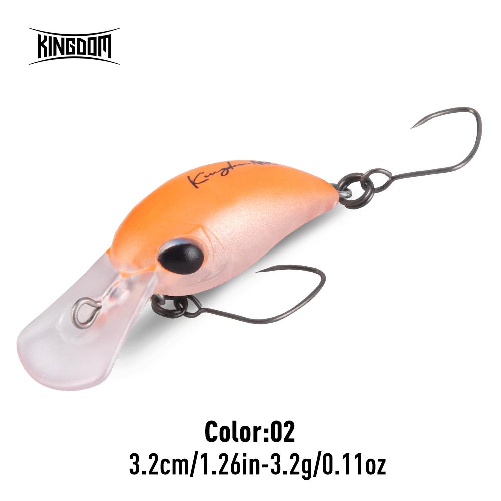 Kingdom Mikro Crank Minnow Rybářská Návnada 1.5g/25mm 3.2g/32mm Plovoucí Tvrdá Návnada ABS Rybářské Potřeby Umělé Tvrdé Návnady Crankbaity Potřeby Wobblery