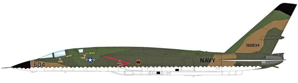 HOBBY MASTER 172 RA-5C Vigilante 6th Reconnaissance Heavy Attack Squadron Test Camouflage Paint Finished Product
