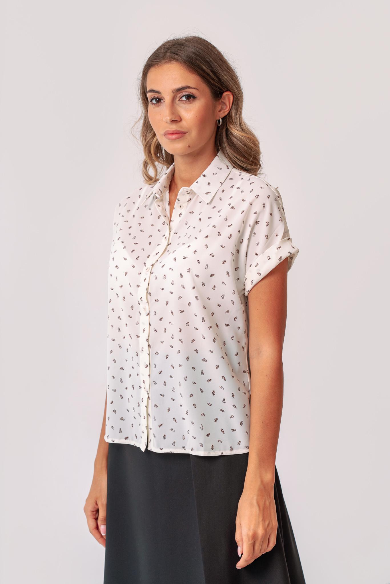 

Блуза легка літня з коротким рукавом 38 попередній колір мережива