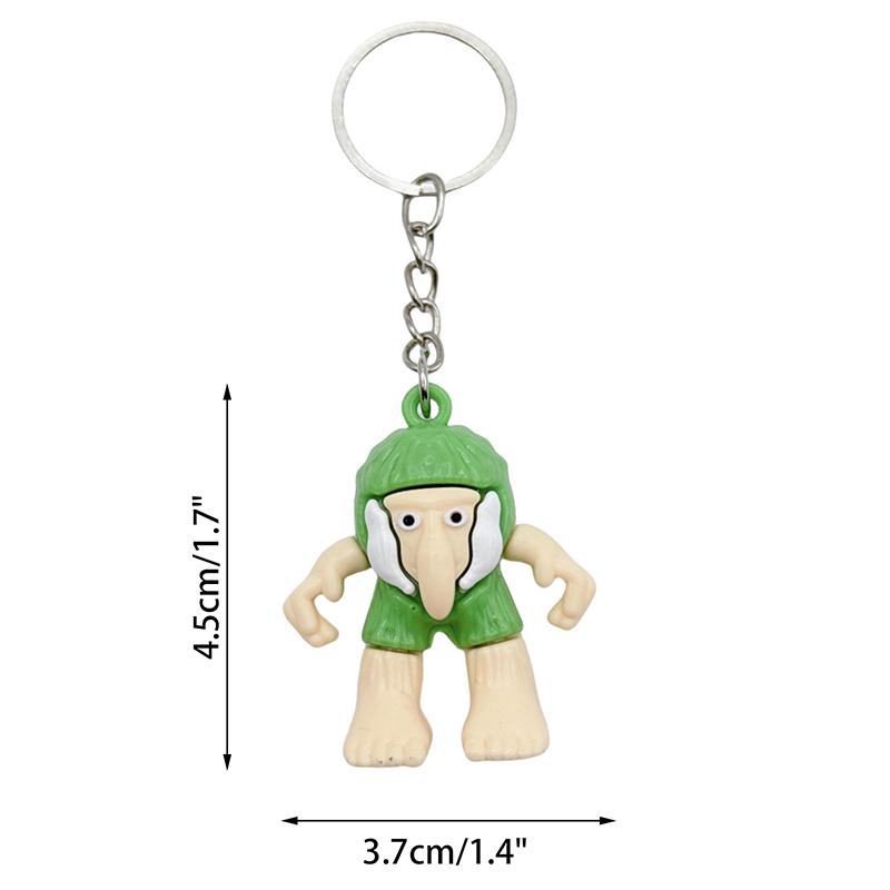 Tralalero Tralala Key Chain Anime Tungtung Sahur Brainrot Car Keys Ring Action Figures Toys Keychains Bags Pendant Decor Gift