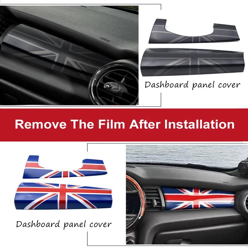 The Black Flag Car Dashboard Trim Panel Cover Sticker Case Interior For Mini Cooper S One F55 F56 F57 Car-Styling Accessories cnjaw55