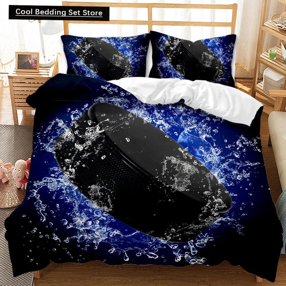 

Хоккейный комплект пододеяльников для игры в мяч из полиэстера, чехол для детей, мальчиков, подростков, европейский спорт, хобби, соревновательные игры EU single(135x200cm)