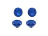 Motorcycle Parts Cap Bolt Cover NASA Type for M6 Bolts Blue Universal 001822-01