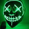 1 Pcs Neon Light Led Bright Toy Mask Black V-shaped Luminous Mask Glowing Mask Shining Toy
