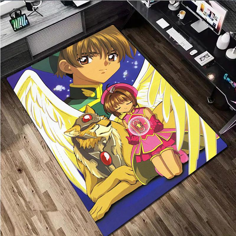 Anime Character Rug Carpet Office Decorative Carpet For Living Room Bedroom Door Mat Floor Rug Computer Chair Area Rug