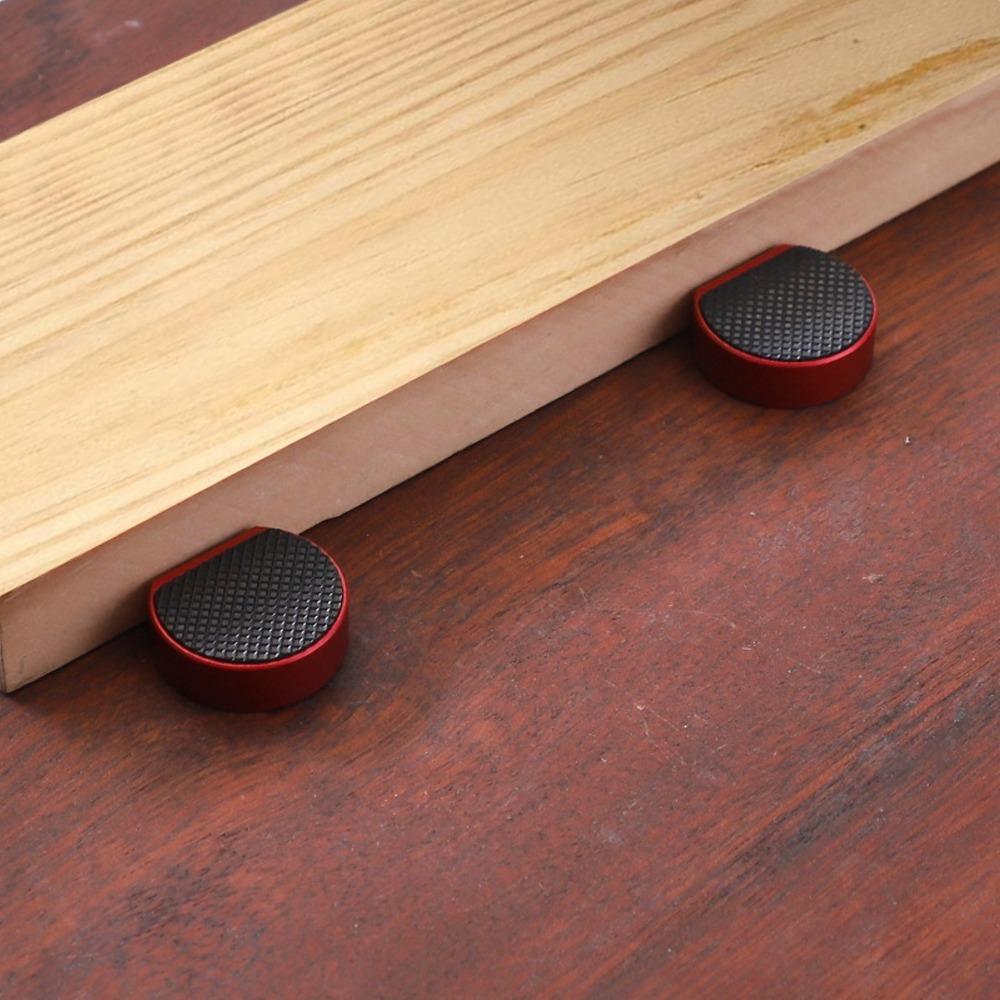 4pcs Red Woodworking Hole Accessories Aluminum Alloy Workbench Dog Bench Dogs  Woodworking