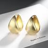Cercei Retro Premium Earrings S925 Sterling Silver Gold Plated 1.6cm Elegant Simple Stud Earrings Women's Fashion Jewelry
