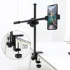 3-IN-1 Large Area Contact Table Mount Clamp Metal Desk Clamp Mic Clamp Holder for Microphone Suspension Boom Scissor Arm