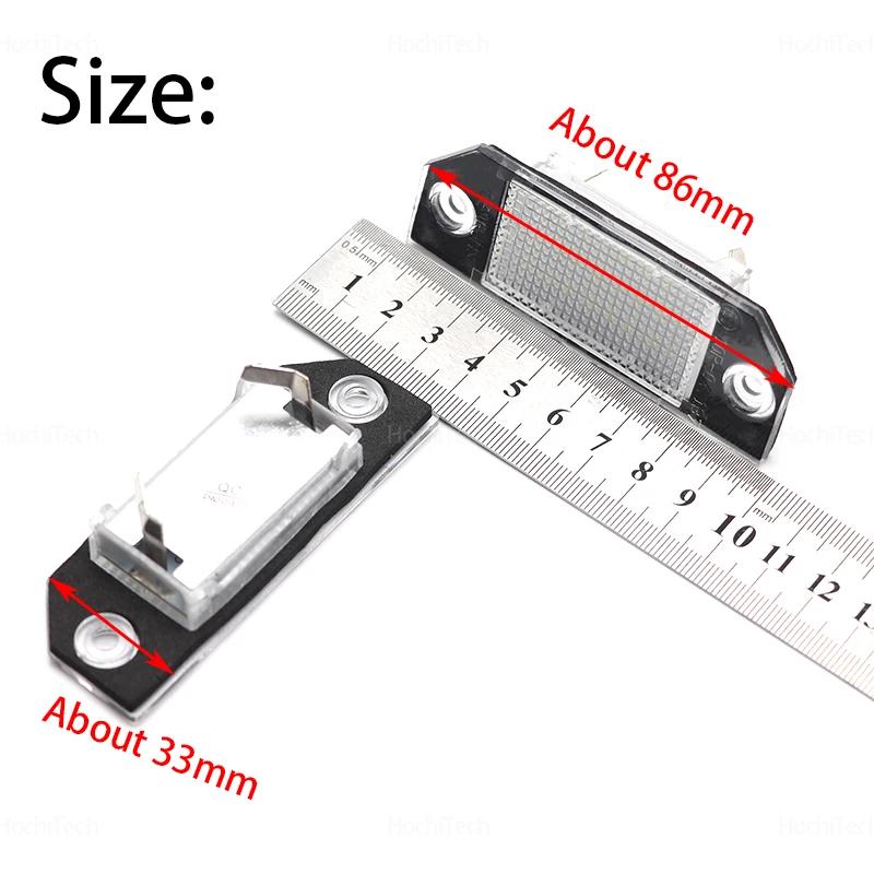 For Ford Focus 2 MK2 2003-2008 C-MAX 2PCS LED Car License Number Plate Light Car Rear LED SMD License Number Plate Light Lamp